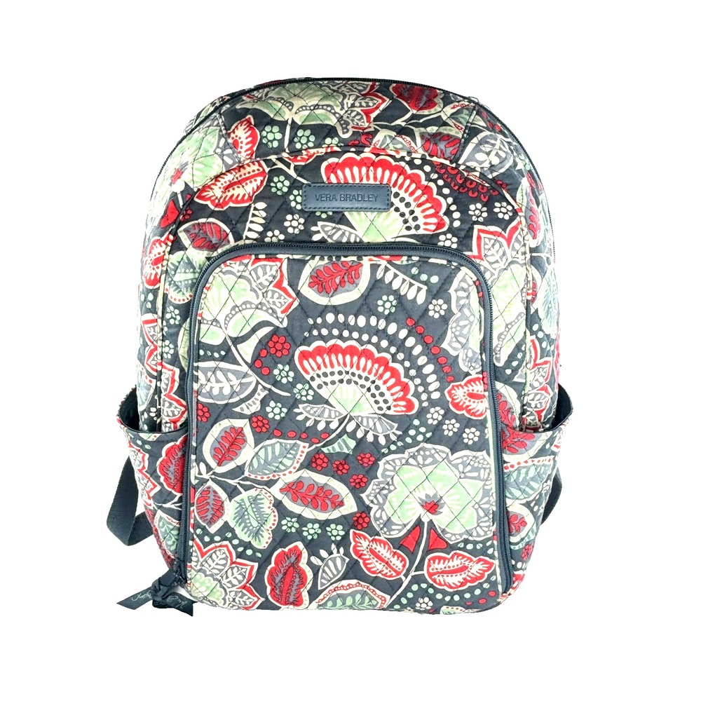 Vera Bradley Nomadic College Backpack Laptop Pocket Coral‎ Mint Blue Gray
